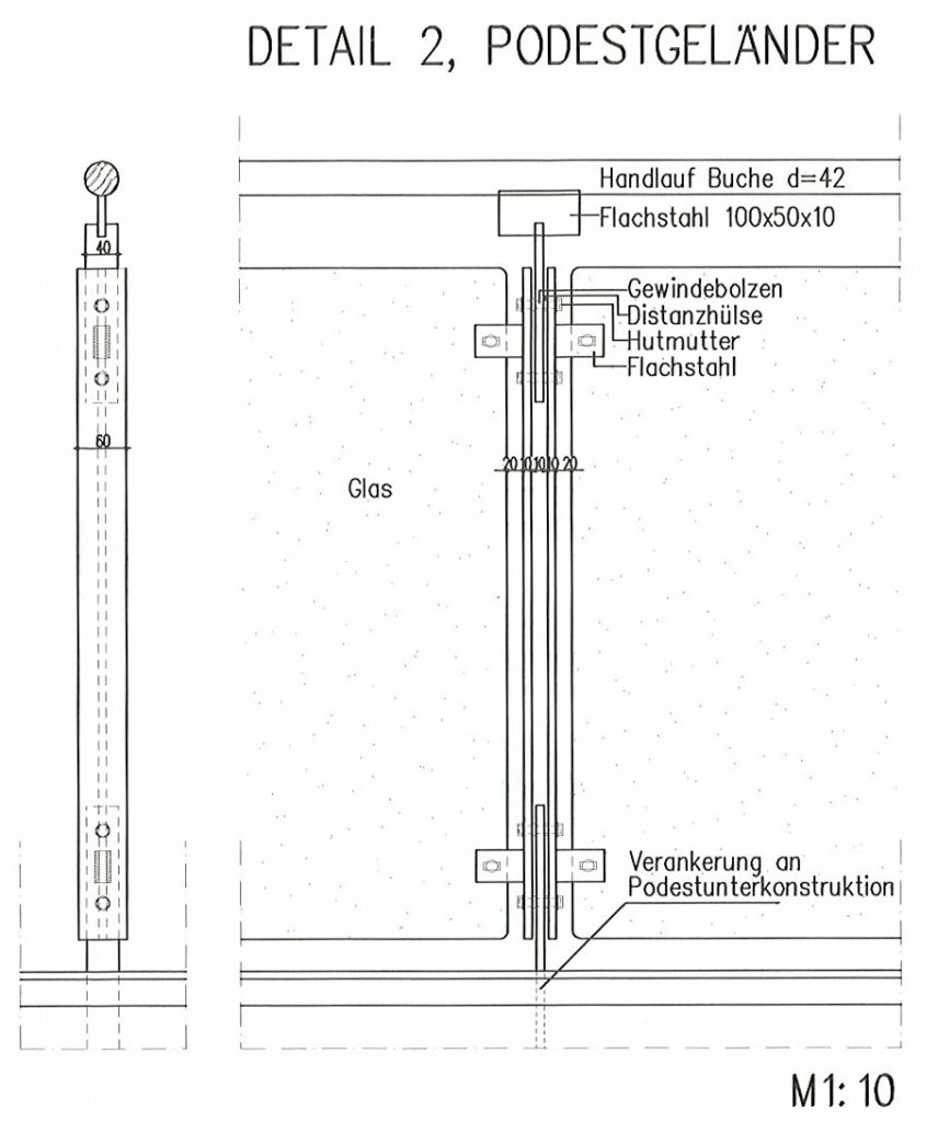 geländer trawny baugutachten detail konstruktion